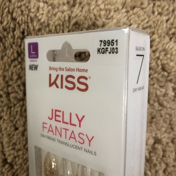 Kiss Jelly Fantasy Sculpted Glue On Gel Nails Set of 2 - Picture 3 of 5